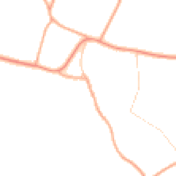 Daytime road noise heatmap for NR34 0AB
