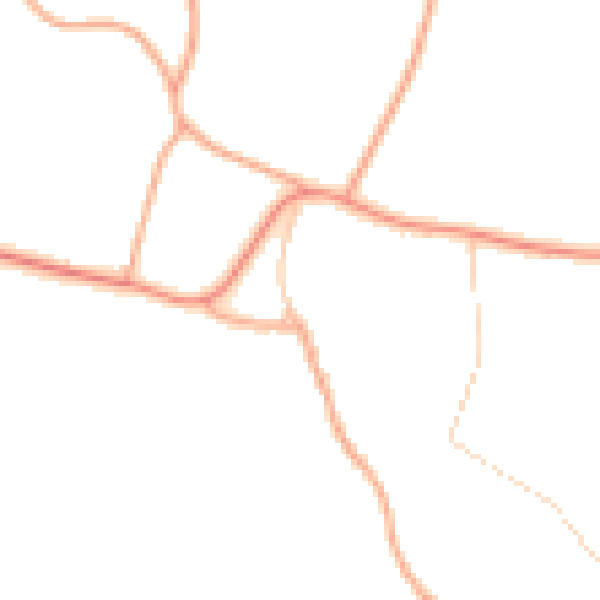 Daytime road noise heatmap for NR34 0AL