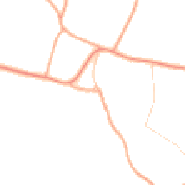 Daytime road noise heatmap for NR34 0AW