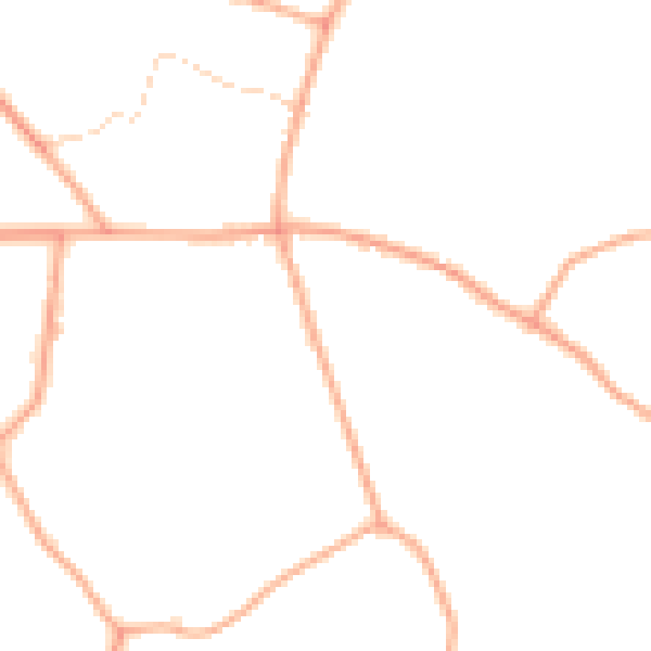 Daytime road noise heatmap for NR34 0BA
