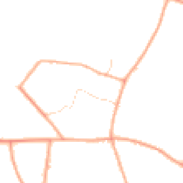 Daytime road noise heatmap for NR34 0BQ