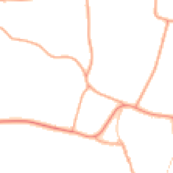 Daytime road noise heatmap for NR34 0DB