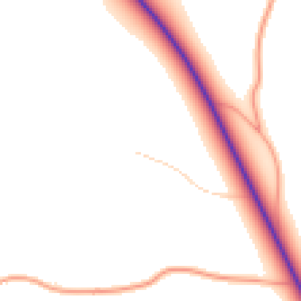 Daytime road noise heatmap for NR34 0HJ