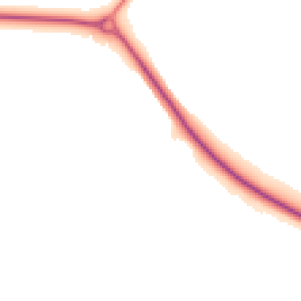 Night-time road noise heatmap for NR34 0LE