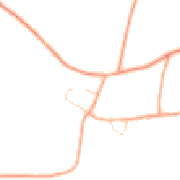 Daytime road noise heatmap for NR34 0LR