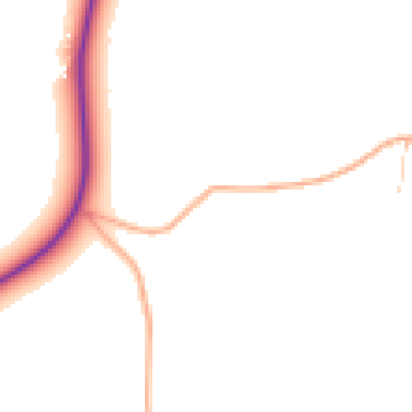 Daytime road noise heatmap for NR34 7HZ