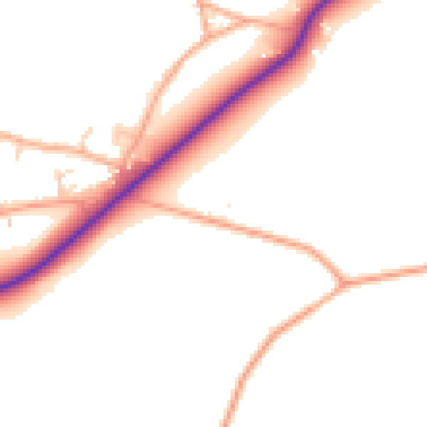 Daytime road noise heatmap for NR34 7QH