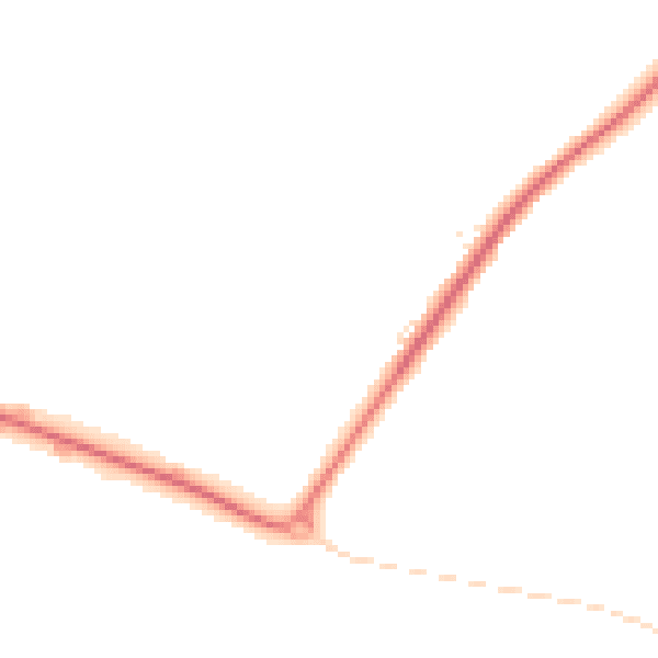 Night-time road noise heatmap for NR34 7TJ