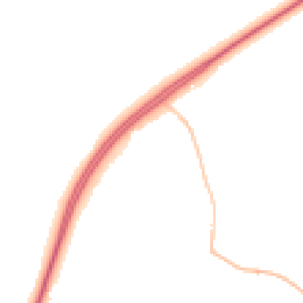 Night-time road noise heatmap for NR34 8RA