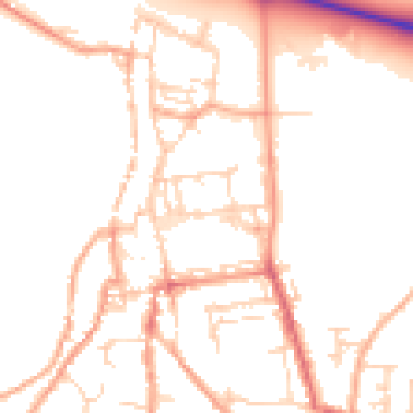 Daytime road noise heatmap for NR34 9DS
