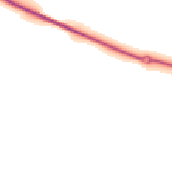 Night-time road noise heatmap for NR34 9ED