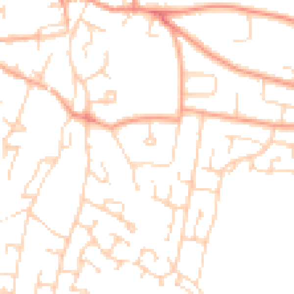 Daytime road noise heatmap for NR34 9JJ