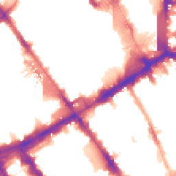 Night-time road noise heatmap for NW1 1JE