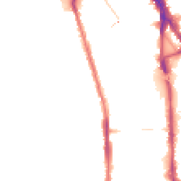Night-time road noise heatmap for NW1 4NA