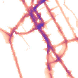 Night-time road noise heatmap for NW1 7LG