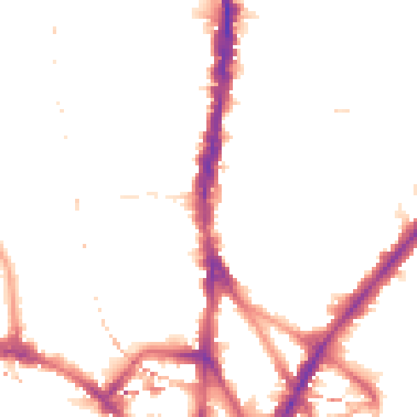 Night-time road noise heatmap for NW1 9QB