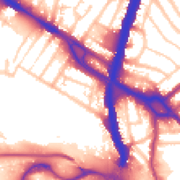 Daytime road noise heatmap for NW10 0NG