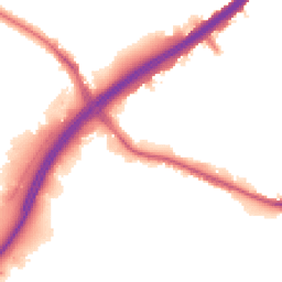 Night-time road noise heatmap for NW10 0RE