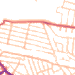 Daytime road noise heatmap for NW10 1NP
