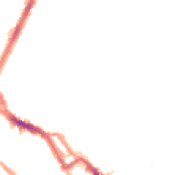 Night-time road noise heatmap for NW10 4BS