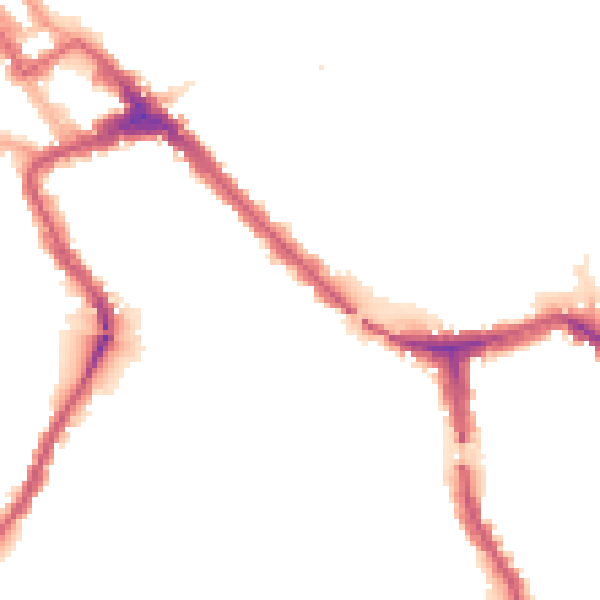 Night-time road noise heatmap for NW10 4RB