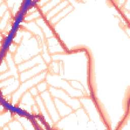 Daytime road noise heatmap for NW10 4XH