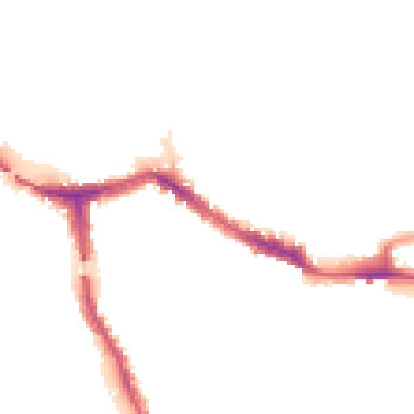 Night-time road noise heatmap for NW10 5NL