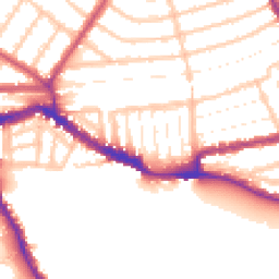 Daytime road noise heatmap for NW10 5QH
