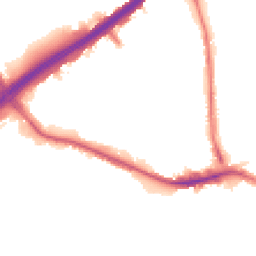 Night-time road noise heatmap for NW10 8SF