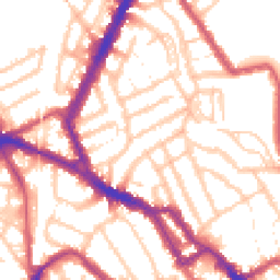 Daytime road noise heatmap for NW10 9RE