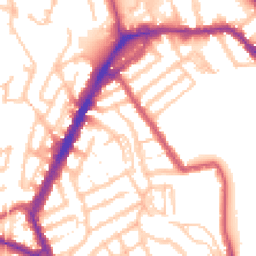 Daytime road noise heatmap for NW10 9UD