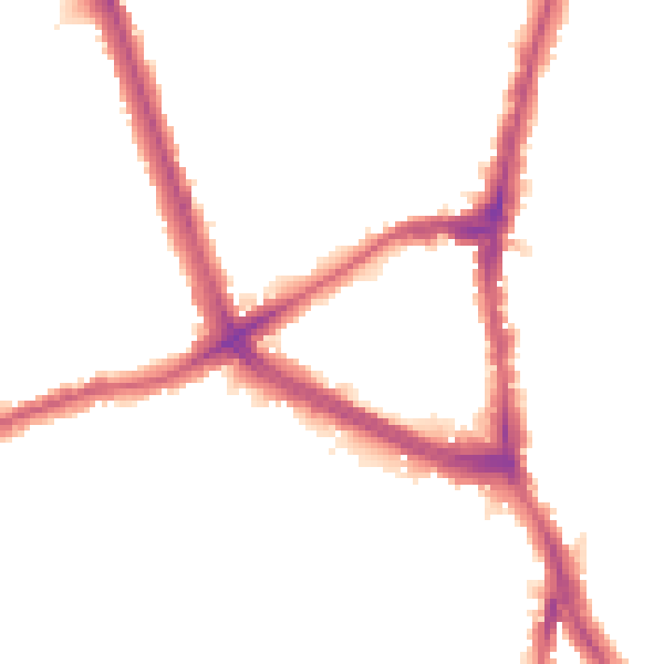 Night-time road noise heatmap for NW2 2PY
