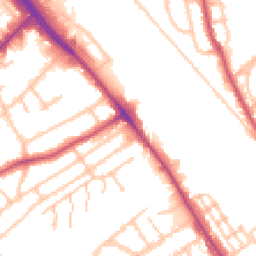 Daytime road noise heatmap for NW2 6BR