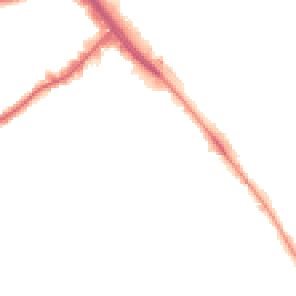 Night-time road noise heatmap for NW2 6EA