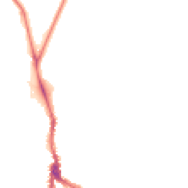 Night-time road noise heatmap for NW3 1AL