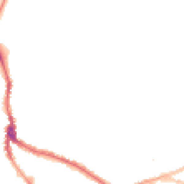 Night-time road noise heatmap for NW3 1BL