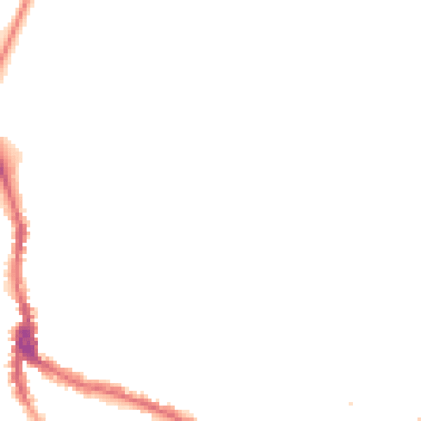 Night-time road noise heatmap for NW3 1BP