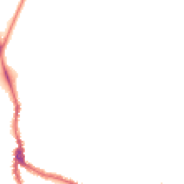Night-time road noise heatmap for NW3 1BS