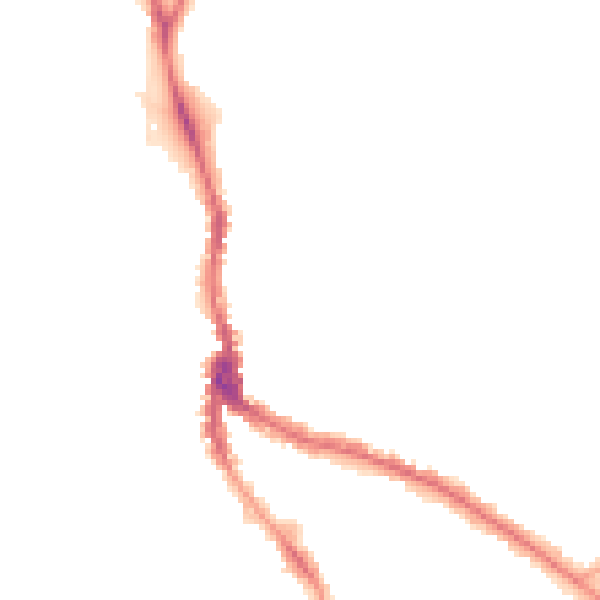 Night-time road noise heatmap for NW3 1DB
