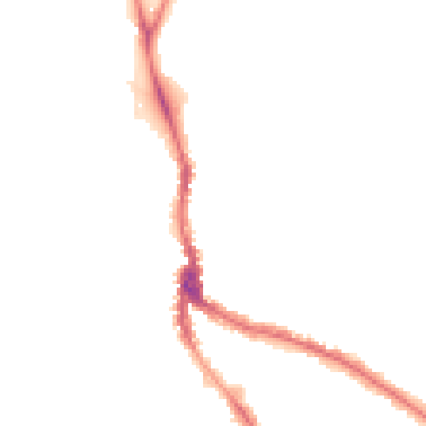Night-time road noise heatmap for NW3 1DE
