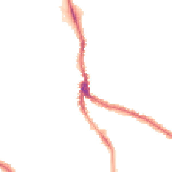 Night-time road noise heatmap for NW3 1DL
