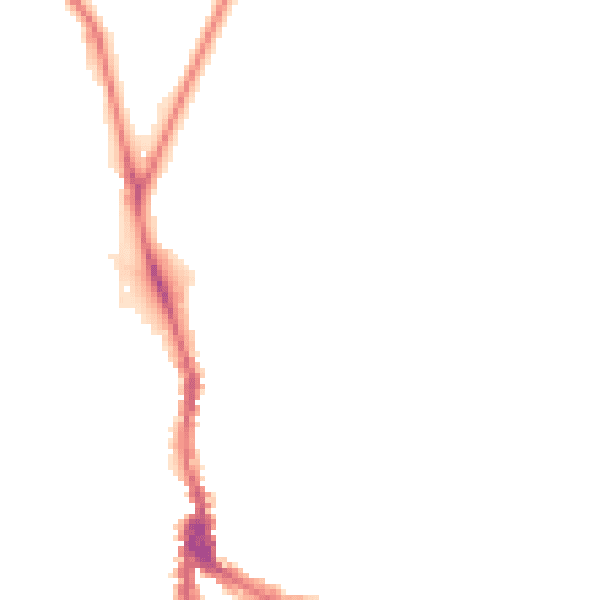 Night-time road noise heatmap for NW3 1ED