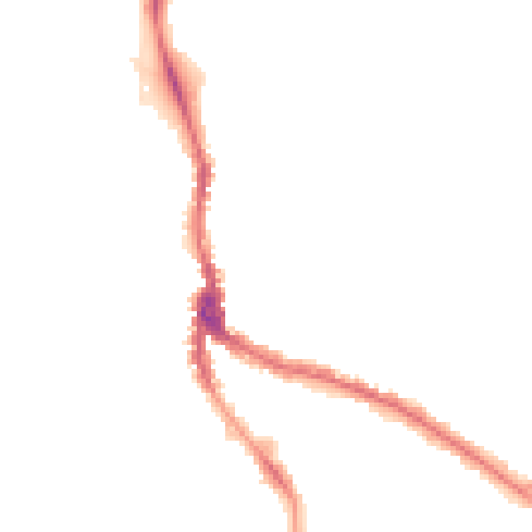 Night-time road noise heatmap for NW3 1HB