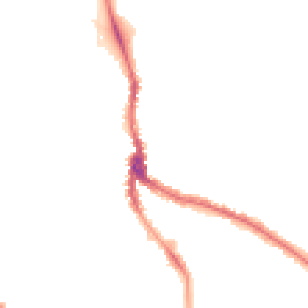 Night-time road noise heatmap for NW3 1HL