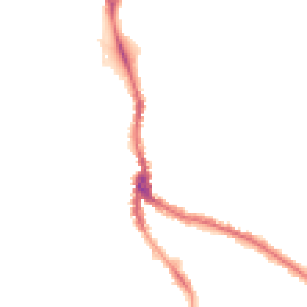 Night-time road noise heatmap for NW3 1HR