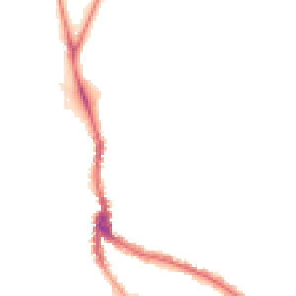 Night-time road noise heatmap for NW3 1JP