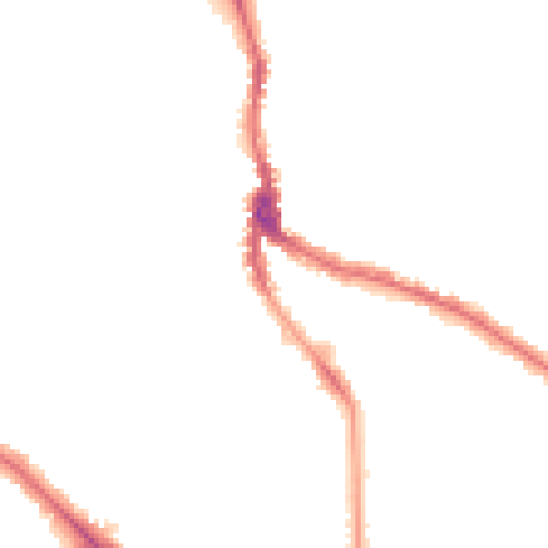 Night-time road noise heatmap for NW3 1QU