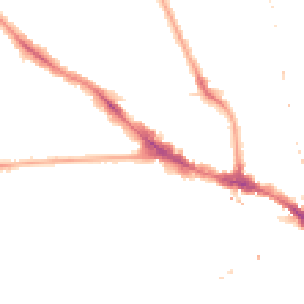 Night-time road noise heatmap for NW3 2BN