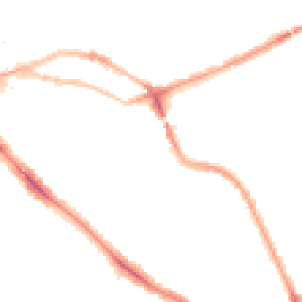 Night-time road noise heatmap for NW3 2YS