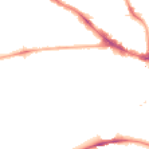 Night-time road noise heatmap for NW3 3AJ